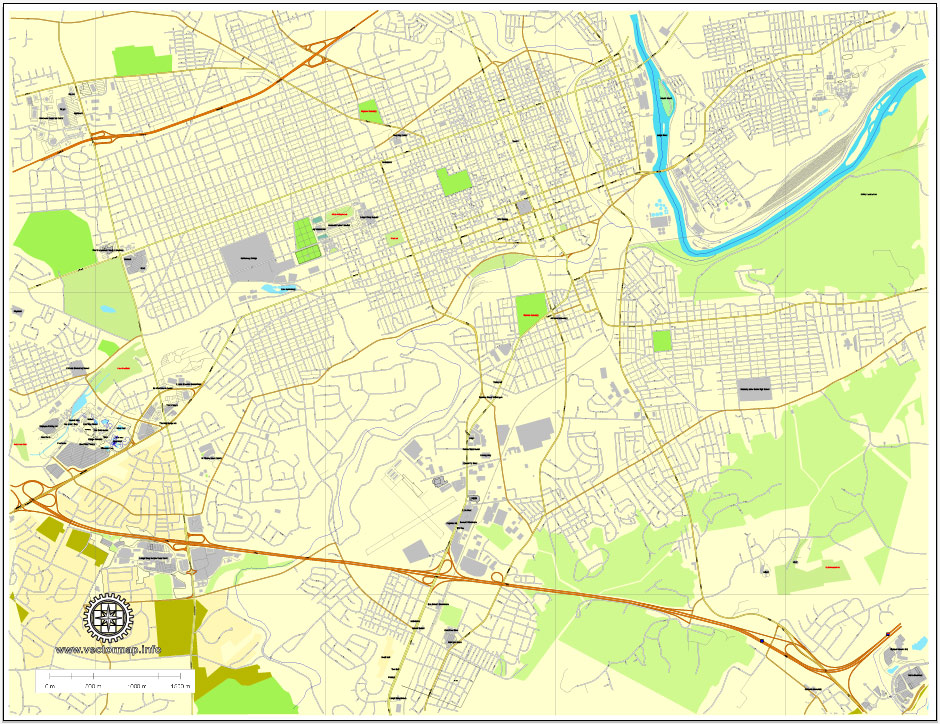 Pdf map Allentown Pennsylvania