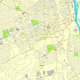 Editable map Allentown Pennsylvania