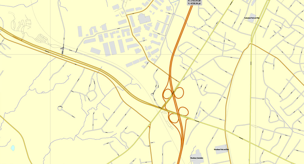 Illustrator map Donetsk Ukraine PDF