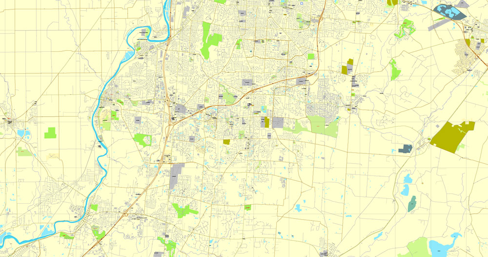 City map Dayton Ohio 3 10 PDF