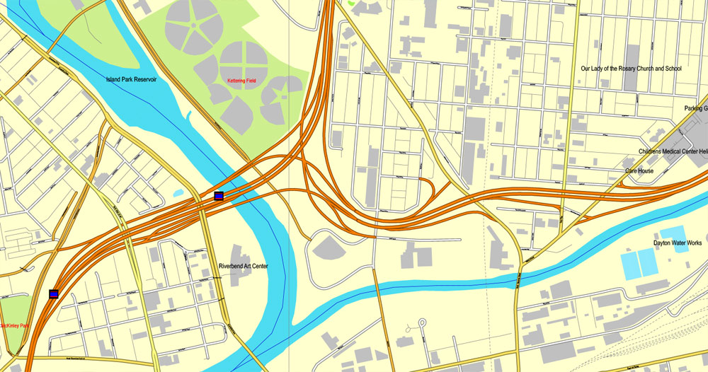 City map Dayton Ohio 3 10 PDF