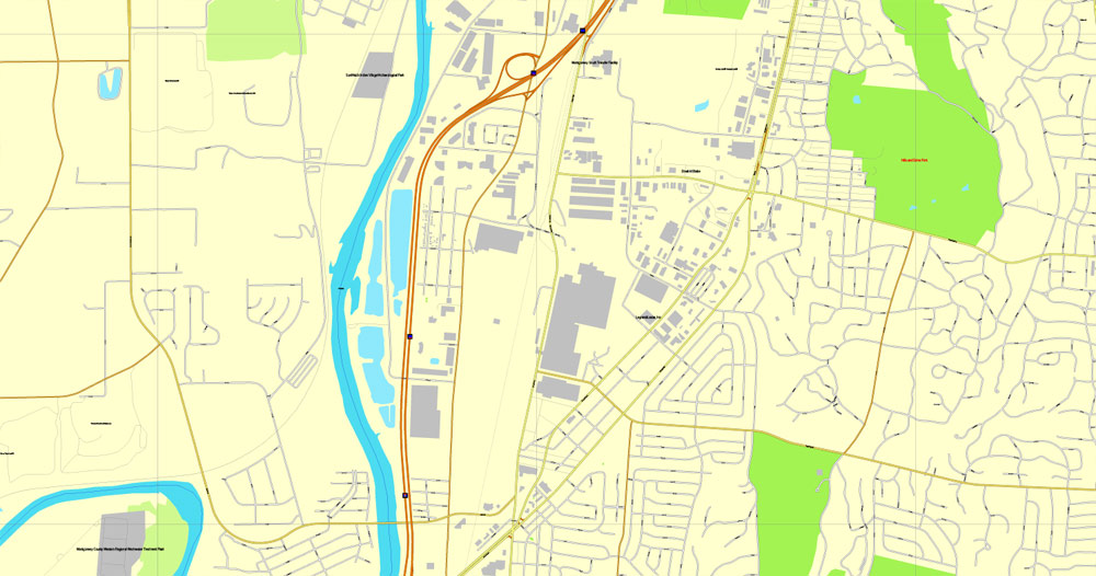 Street map Dayton Ohio 3 10 AI