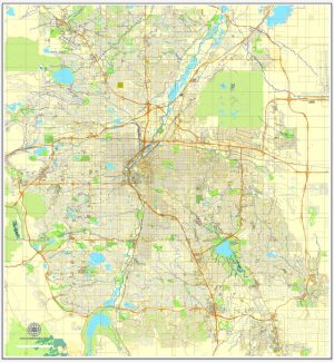 City map Denver Colorado PDF