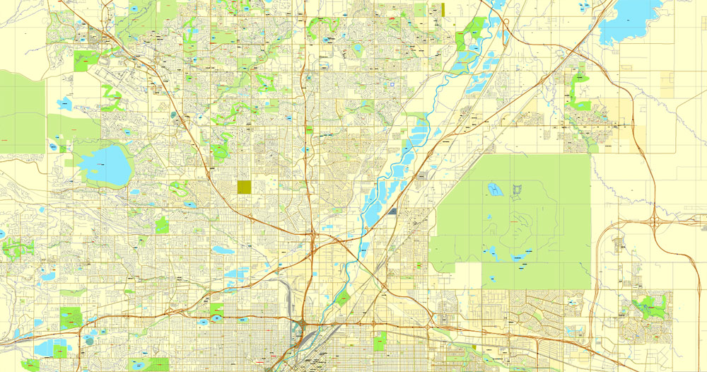 City map Denver Colorado PDF