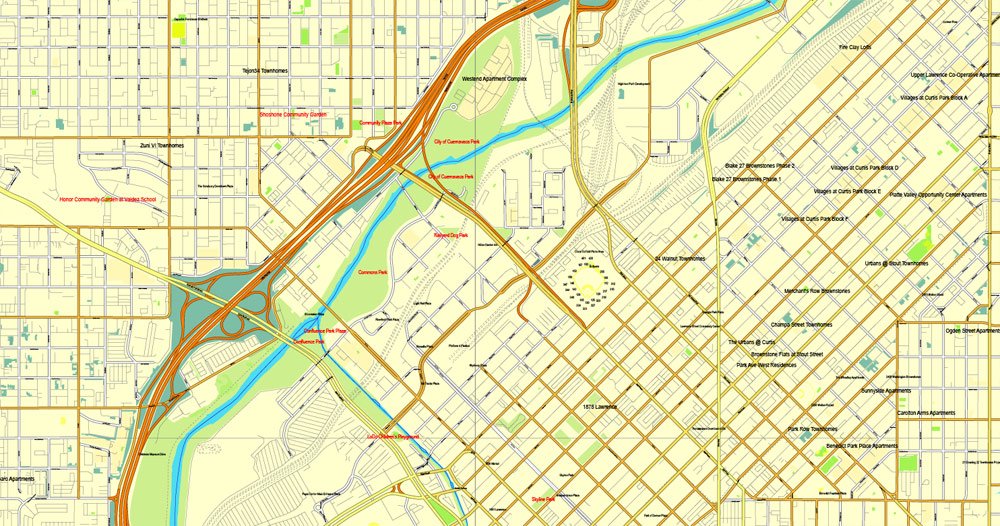 City map Denver Colorado 3 10 PDF