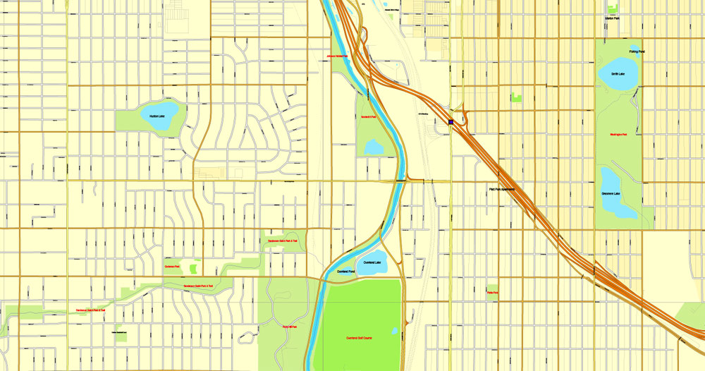 Street map Denver Colorado PDF