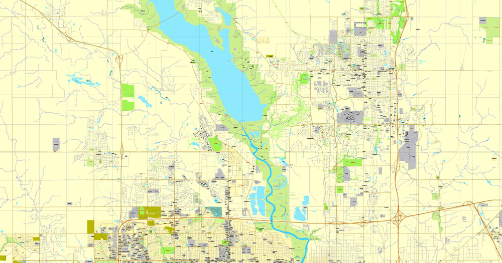 City map Des Moines Iowa PDF