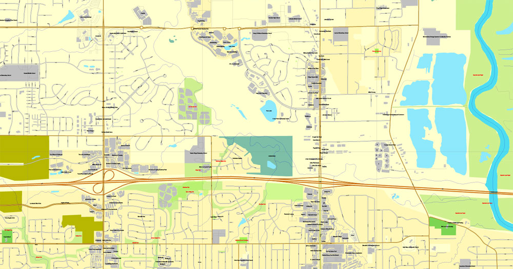 City map Des Moines Jowa 3 10
