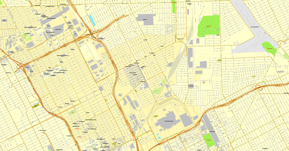 City map Detroit Michigan 4 10 PDF