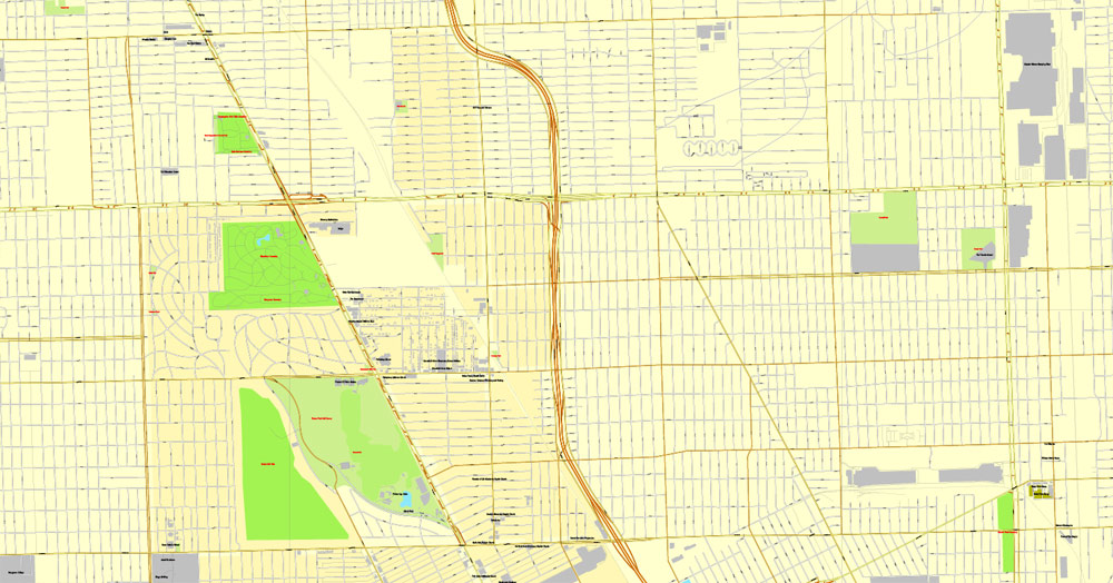 City map Detroit PDF