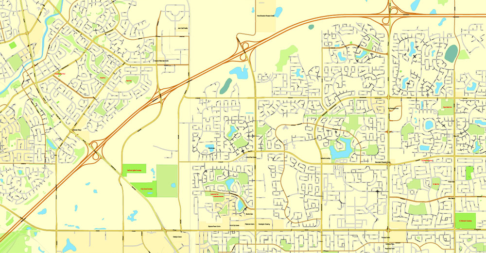Pdf map Edmonton