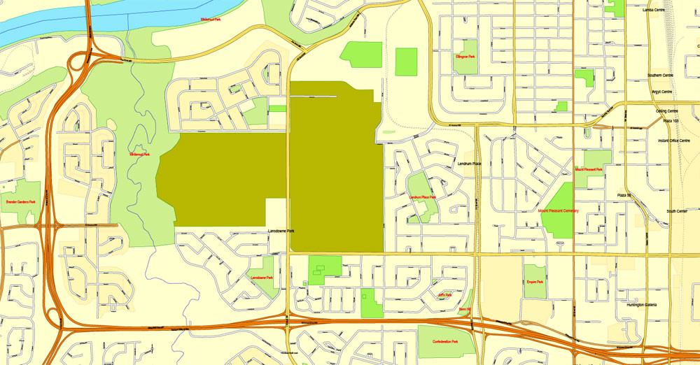 City map Edmonton Canada 3 10 PDF