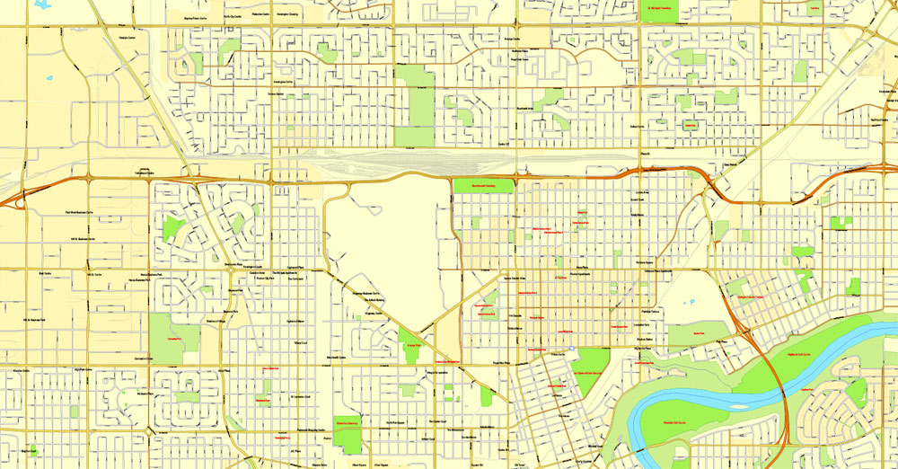 Pdf map Edmonton