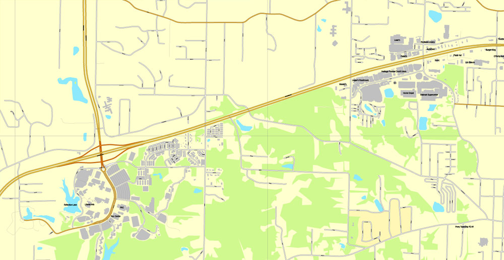 City map Evansville Indiana