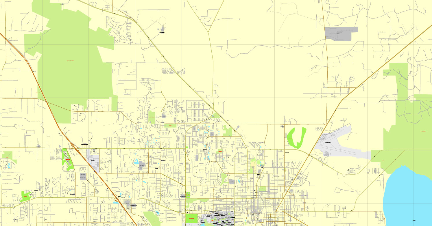 City map Gainesville Florida 3 10 Ai