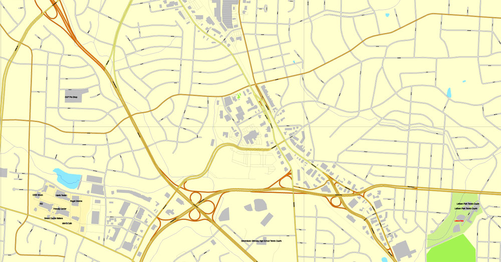 Urban plan Greensboro North Carolina 3 10