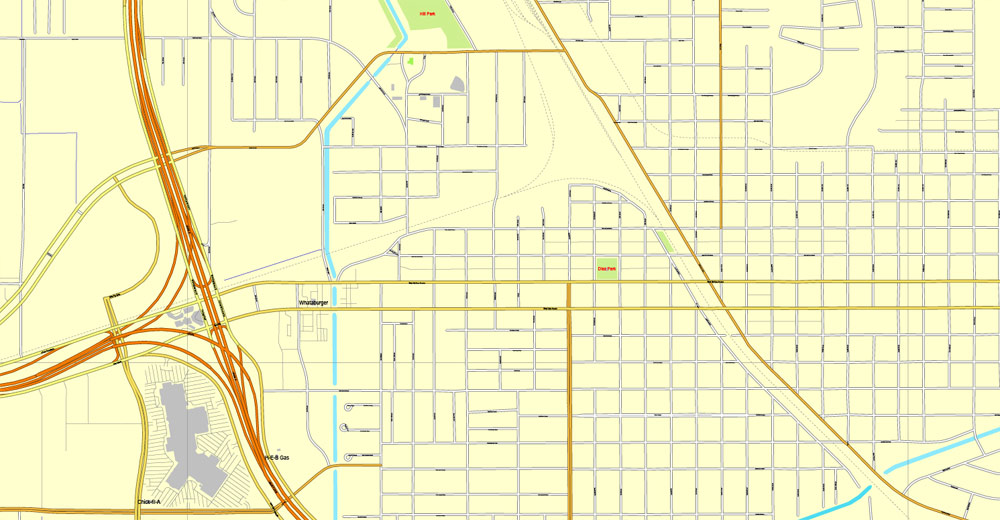 Pdf map Harlingen Texas