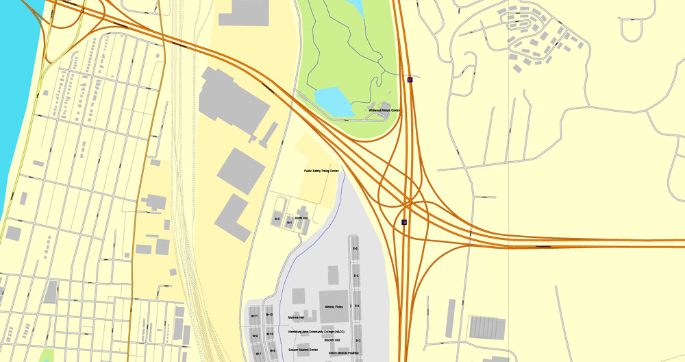 City map Harrisburg Pennsylvania PDF