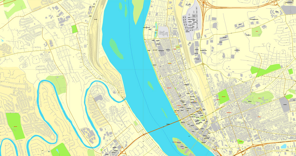 City map Harrisburg Pennsylvania PDF