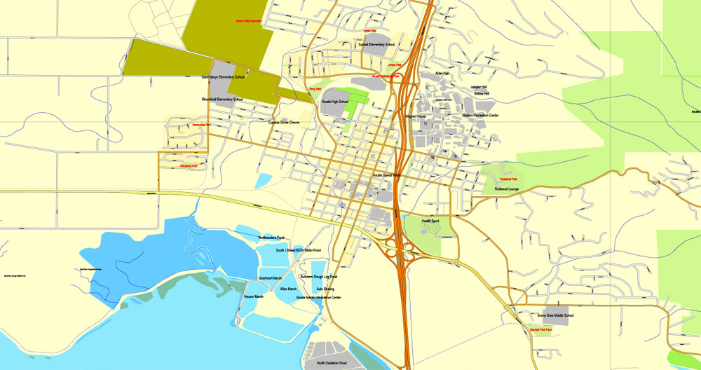 Pdf map Humboldt Eureca California