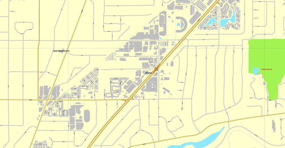 Illustrator map Indianapolis PDF