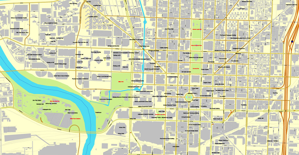 Pdf map Indianapolis PDF
