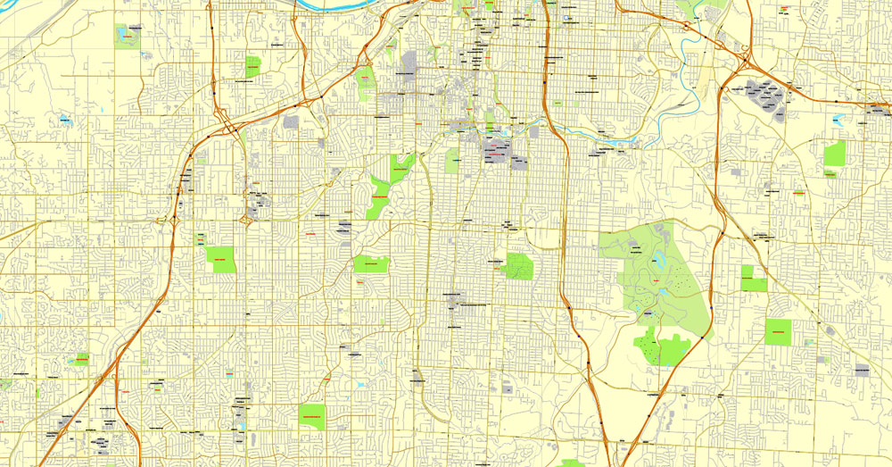 City map Kansas City Missoury 3 10