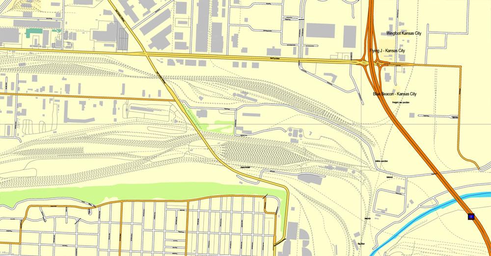 City map Kansas City Missoury