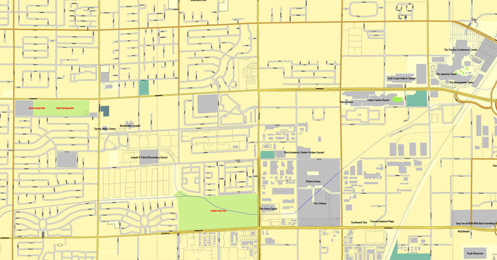 Street map Las Vegas Nevada PDF
