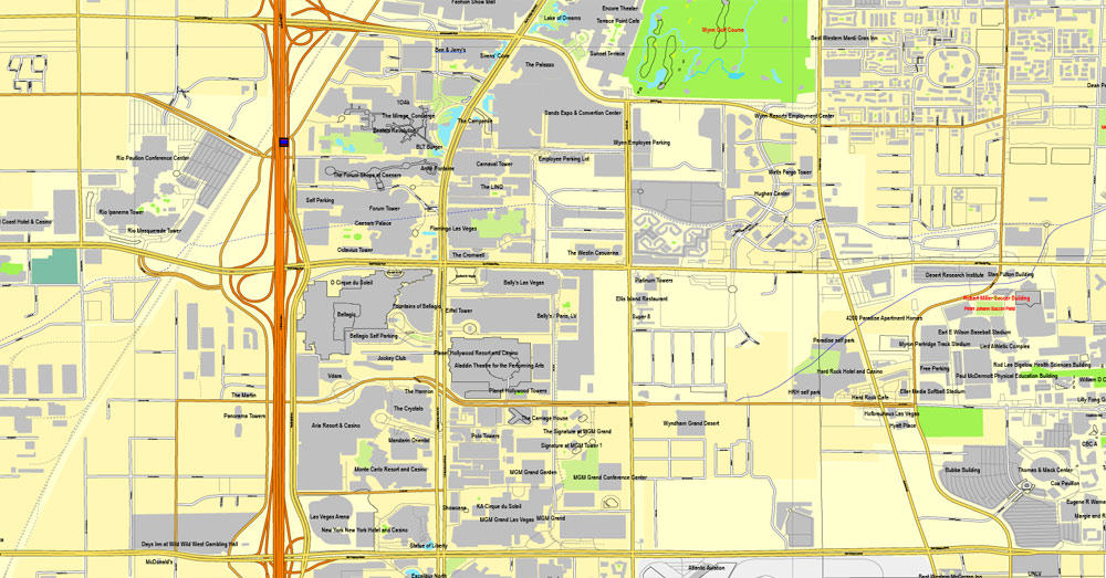 City map Las Vegas Nevada 3 10