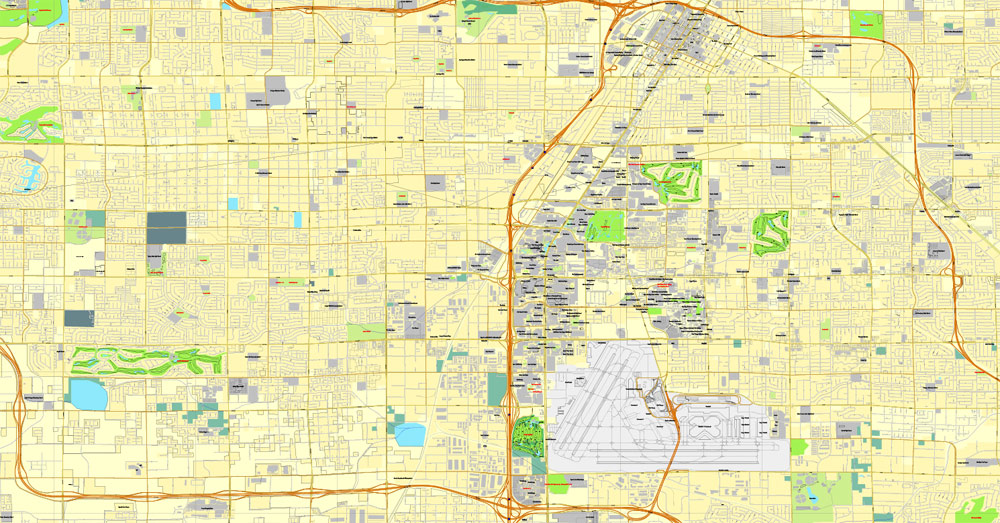 City map Las Vegas Nevada 3 10