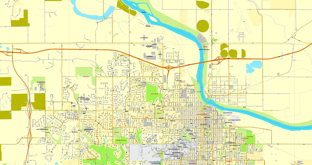 City map Lawrence Kansas 3 10 PDF