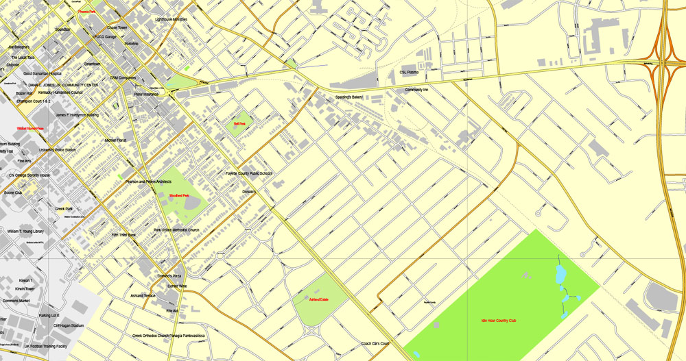 City map Louisville Kentucky 3 10 PDF