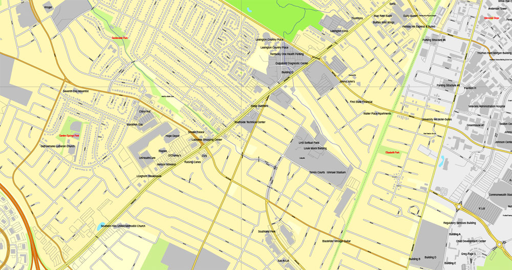 Street map Lexington Kentucky 3 10 PDF