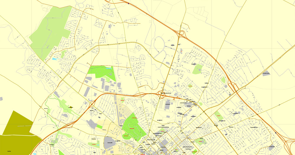 City map Lexington Kentucky PDF