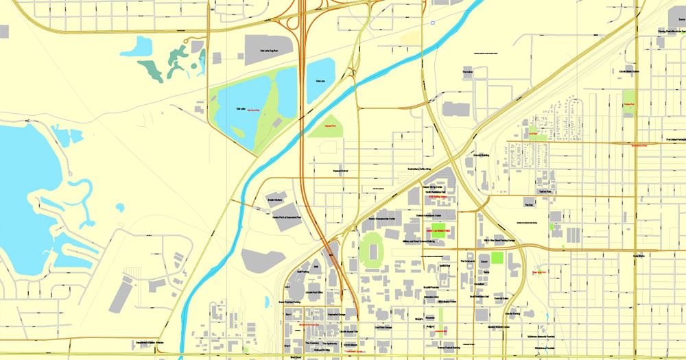 Pdf map Lincoln Nebraska 3 10 PDF