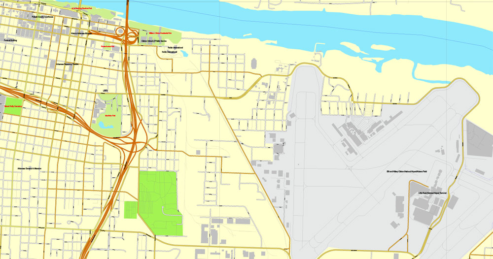 Pdf map Little Rock Arkansas 3 10 PDF