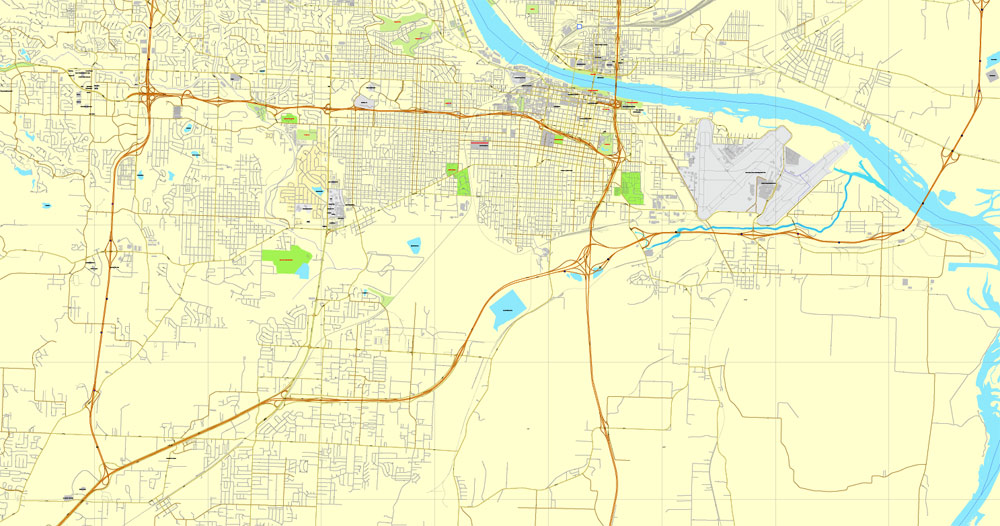 Street map Little Rock Arkansas 3 10
