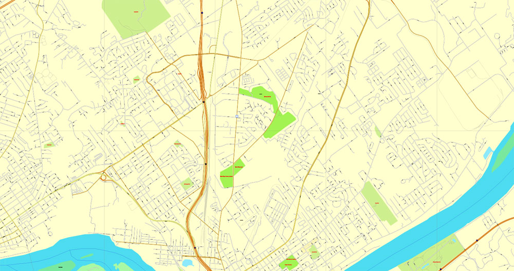 City map Louisville Kentucky 3 10 PDF