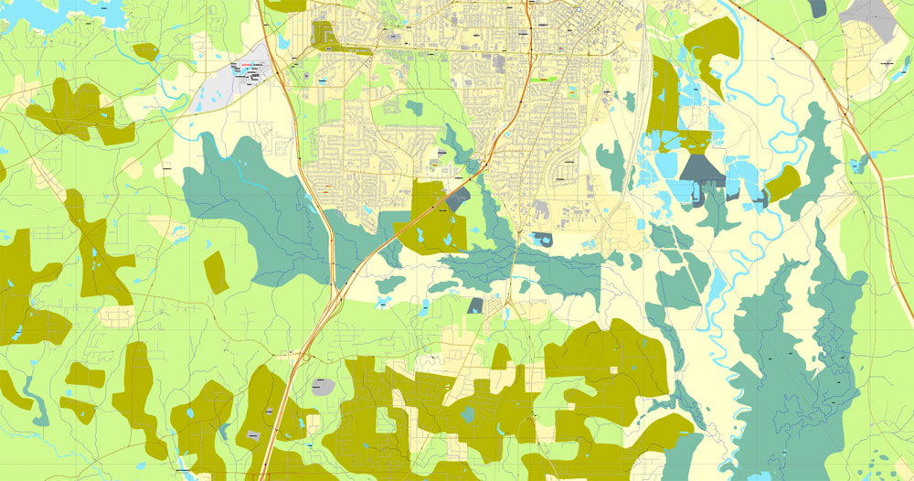 Street map Macon Georgia PDF
