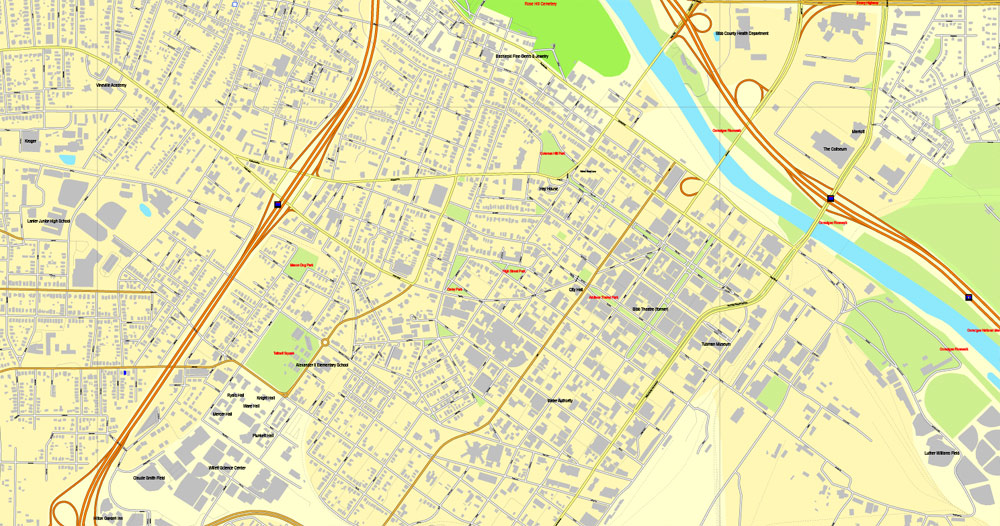 Pdf map Macon Georgia PDF