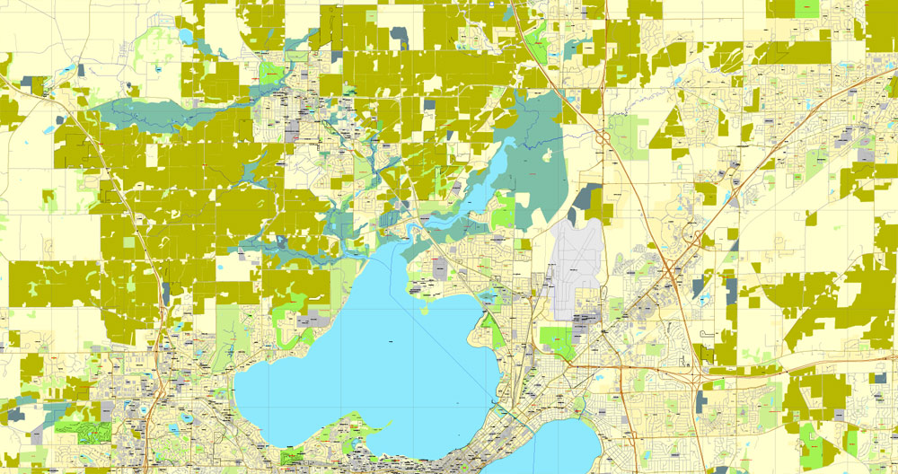 City map Madison Wisconsin PDF