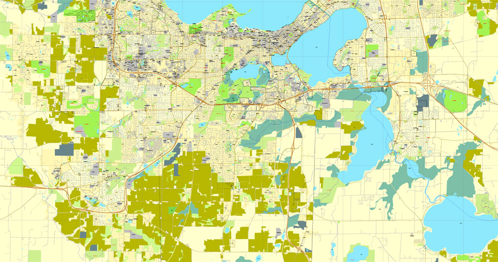 Pdf map Madison Wisconsin PDF