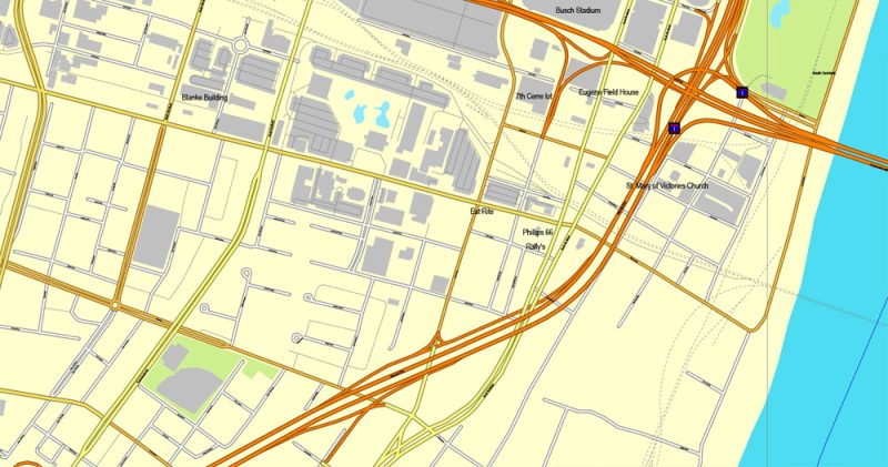 Saint Louis PDF Map Missouri US exact vector City Plan V.4.10 full editable Adobe PDF