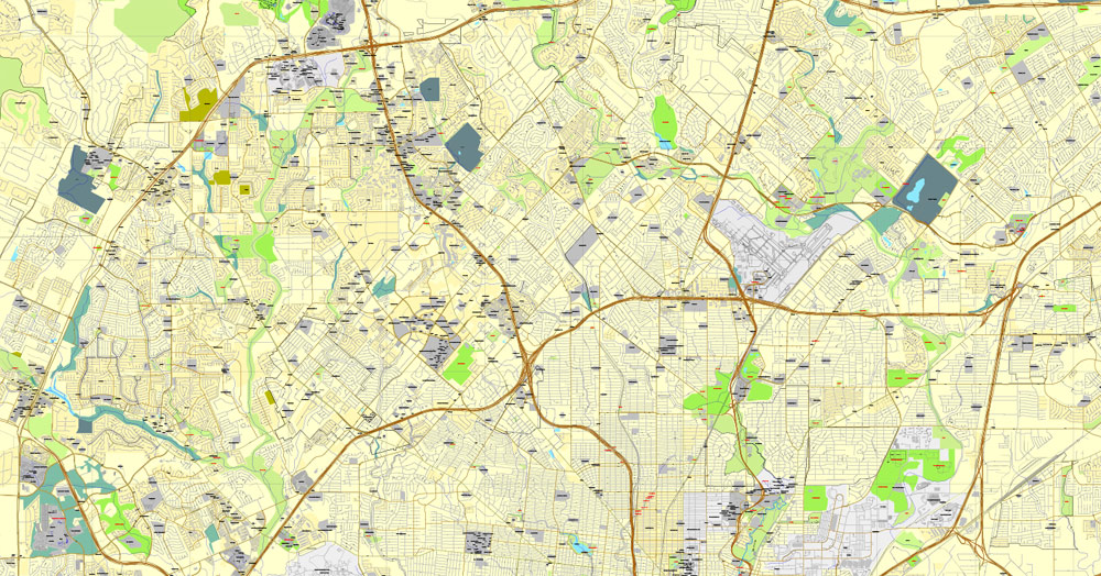 Editable map San Antonio