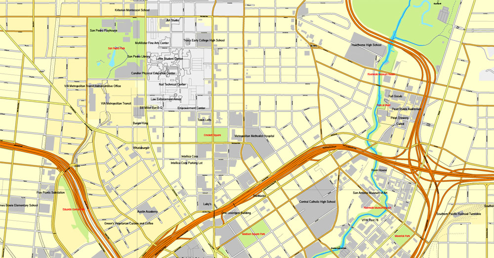 City map San Antonio Texas 3 10 PDF