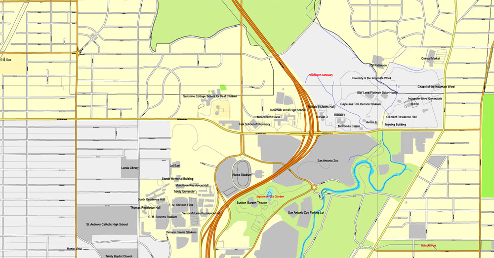 City map San Antonio Texas 3 10 PDF