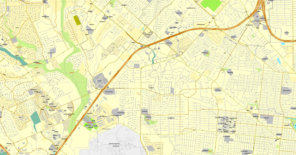 Pdf map San Antonio Texas ai