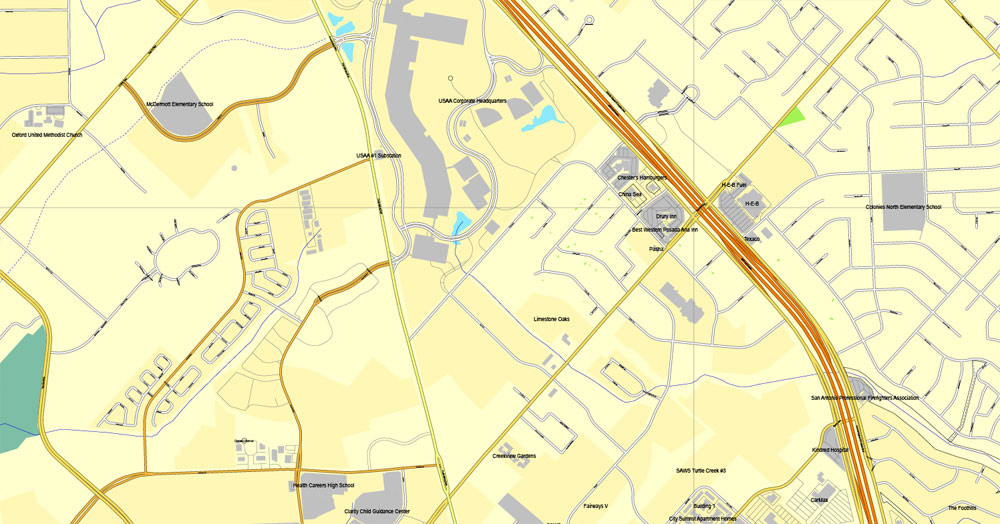 Pdf map San Antonio Texas ai