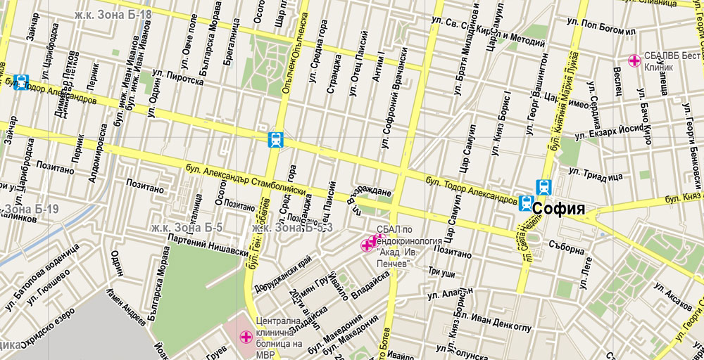 Pdf map Sofia Bulgaria PDF 15